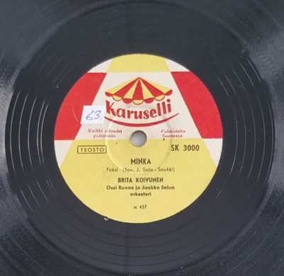 Savikiekko 1957 - Brita Koivunen - Karuselli SK 3000