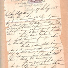 Letter, kirje tai asiakirja, London 1858. - pikkukuva 1