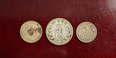 1800 luvun hopea rahat (Tanska, Norja, Itävalta)