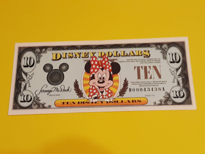 Disney dollari series 1991 Minni Hiiri 10$ + kuori