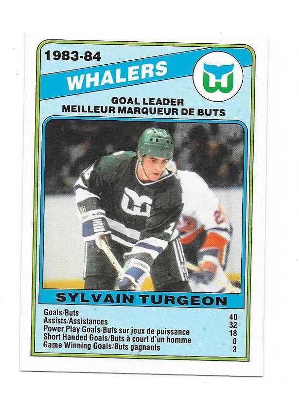 1984-85 OPC #372 Sylvain Turgeon Hartford Whalers