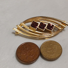 14k kullattu vintage stressi solki rintaneula - pikkukuva 2