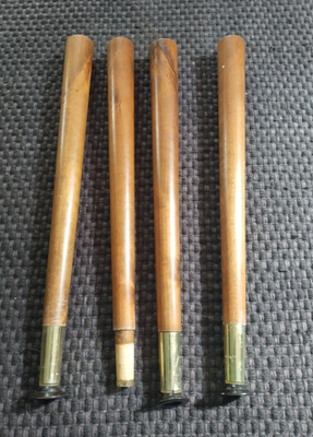 Tiikki/teak sohvapöytään jalat, 60-luku