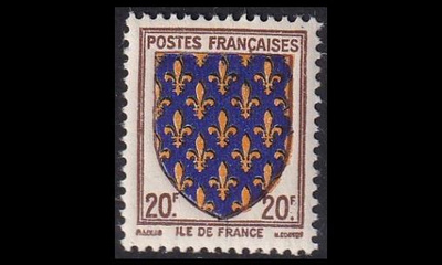 Ranska 588 ** Vaakuna Ile de France (1943)