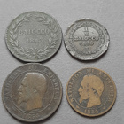 Kolikkosetti 4kpl,1843,1850,1854,1854 - pikkukuva 1