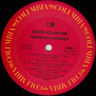 DAVID ALLAN COE ~ Tennessee Whiskey ~ LP - pikkukuva 3