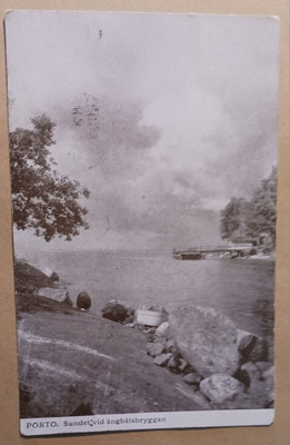 Pörtö / Pirttisaari, salmi, höyrylaivalaituri, p. 1926
