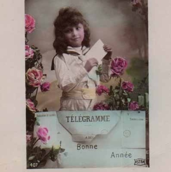 LAPSI / Tummahiuksinen poika ja telegrammi. 1900-l.