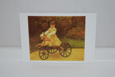 Postikortti (B) jean monet on his mechanical horse