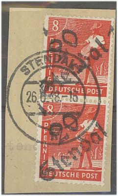 Saksa venäl.miehitys Mi 168 IV pari leike (sign. Dr Herbst)