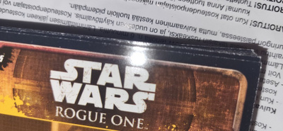 Topps Star Wars Rogue One kortti 5e kpl