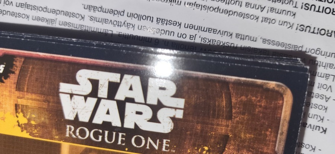Topps Star Wars Rogue One kortti 5e kpl