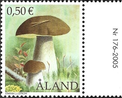 Åland 2003 Sieniä 0,50 € välilöpari numero ** LaPe 215