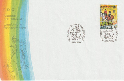 1990 Nuorten harrastuksia 2,00 merkin FDC-kirje