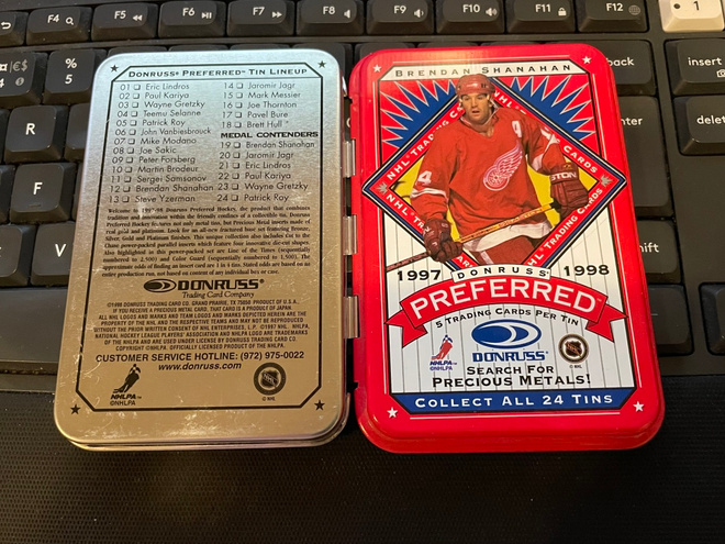 BRENDAN SHANAHAN 1997-98 Donruss Preferred Tin red
