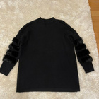 Pystykaulusneule turkissomistein one size / noin L/XL - pikkukuva 1