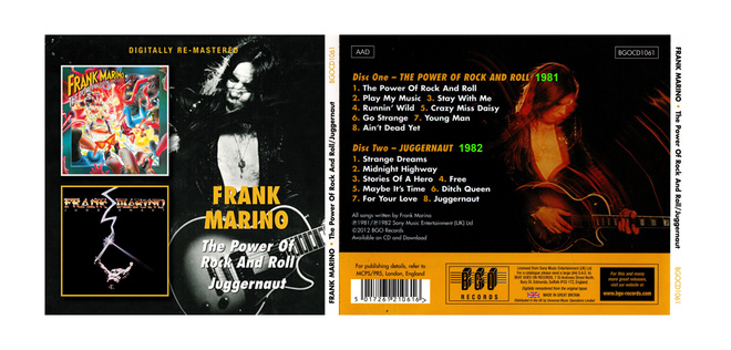 UUSI FRANK MARINO 1981 & 1982 2CD (2012) - ILMAINEN TOIMITUS
