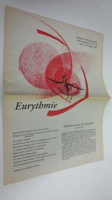 Beilage zur Wochenschrift "Das Goetheanum" Nr. 45 vom 5. ...