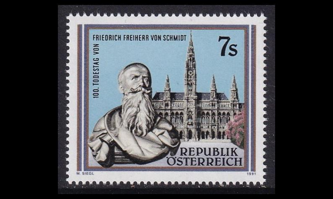 Itävalta 2016 ** Arkkitehti Friedrich von Schmidt (1991)