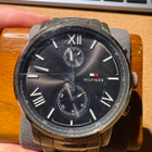 Tommy Hilfiger Alden Musta/Teräs Ø44 mm, 1791307 Rannekello - pikkukuva 1