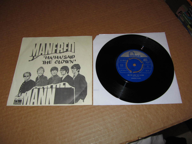 Manfred Mann 7" Ha Ha Said The Clown, PS v.1967 EX/EX