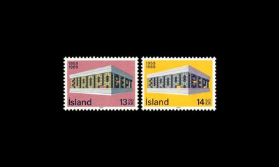 Islanti 428-9 ** Europa (1969)