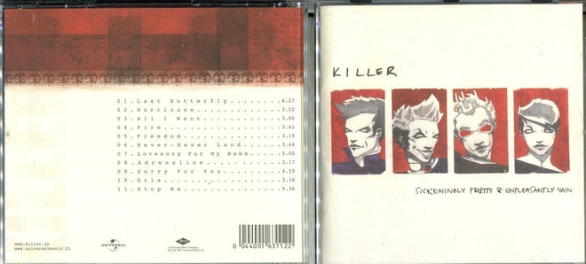 KILLER . CD-LEVY . SICKENINOLY PRETTY & UNPLEASANTLY VAIN