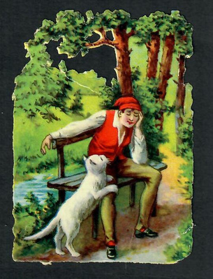 Wanha - Satukuva - Saapasjalkakissa - 1900-l alku!