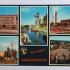 Terveiset Varkaudesta - vanha postikortti 60/70-luvulta - pikkukuva 1