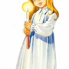 MLP 1535 / Lucia-neito kynttilä kädessä ja kruunu. 1980-l. - pikkukuva 2