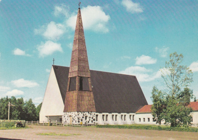 KIRKKOKORTTI - SUOMUSSALMEN KIRKKO - 1