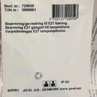 Lampun varjostimen pidikkeet lampun kannalle, valkoiset - pikkukuva 2