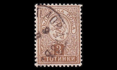 Bulgaria 30A o Heraldinen leijona 3 St (13¼:13½) (1889)