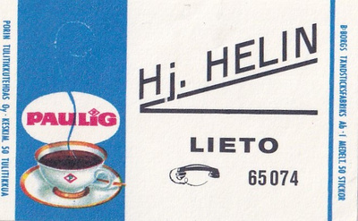 Lieto. HJ. Helin , Paulig   b431