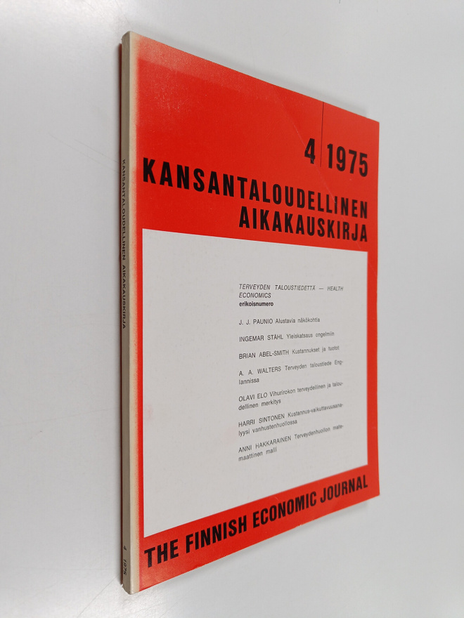 Kansantaloudellinen aikakauskirja 4/1975