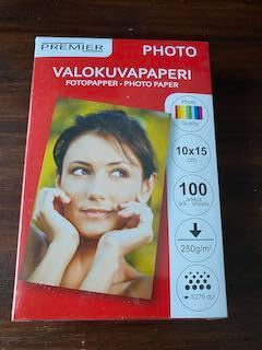 Valokuvapaperia 100 arkkia