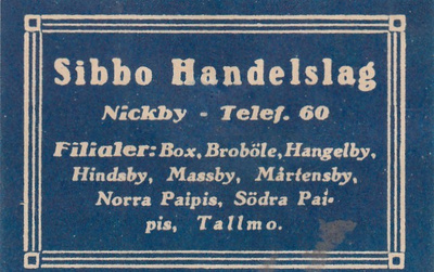 Nickby, Sibbo Handelslag    b352