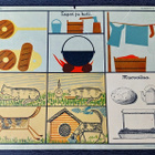 Opetustaulu Tilgmann n. 41,2 x 32,5 cm kissa koira - pikkukuva 1