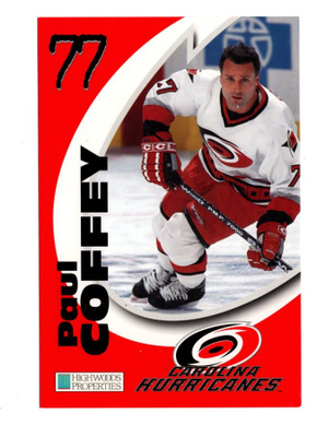 Paul Coffey Carolina Hurricanes Team Issue Postcard