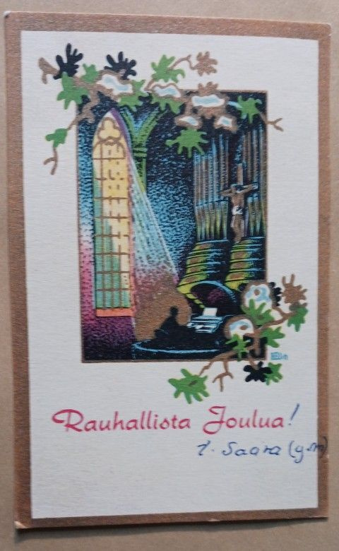 Uttuslien: Joulukirkon alttarilla, p. 1953