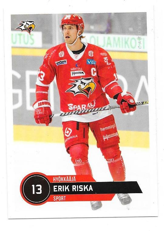 2021-22 CardSet #320 Erik Riska Sport