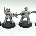 WH40K - 4kpl Imperial Guard Army figuureita (1988) [S165] - pikkukuva 2