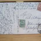 Postikortti hevonen 1917 Oulaisista Ylikiiminkiin leimoin - pikkukuva 1