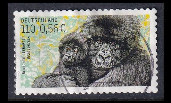 Saksa 2204 o Uhanalaisia eläimiä gorilla (2001)