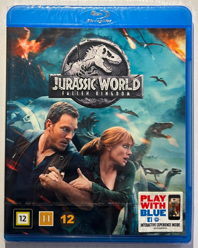 JURASSIC WORLD : Fallen Kingdom - Blu-ray, uusi