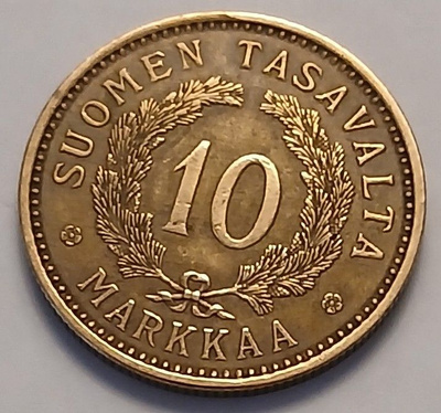 Alumiinipronssia, 10 markka vuodelta 1929.