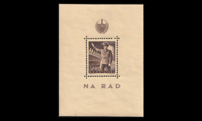 Kroatia 166BL7 * Valtion työpalvelu blokki (1944)