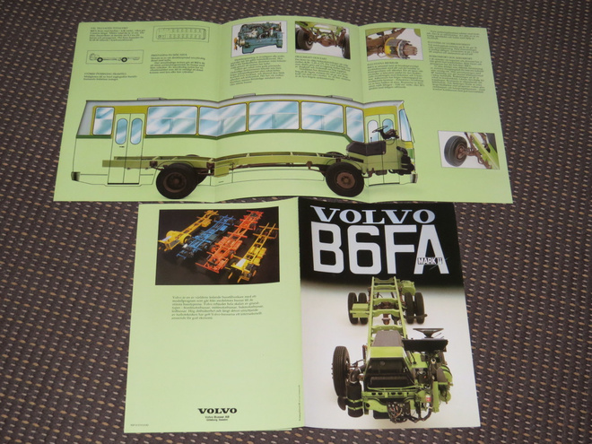 1982 Volvo B6FA Mark II bussi esite - KUIN UUSI