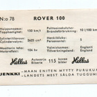 Purkkakuva Hellas AUTOSARJA n:o 115 ROVER 100 - pikkukuva 2