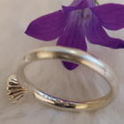 Spinning jewelry 925 hopea sormus violetti kivi. koko 17,5 - pikkukuva 3